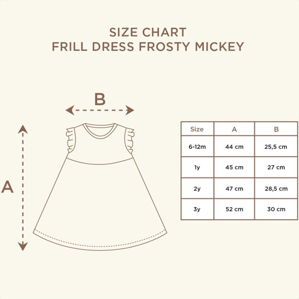 Green Hype Little Palmerhaus Frill Dress Frosty Mickey Dress Anak