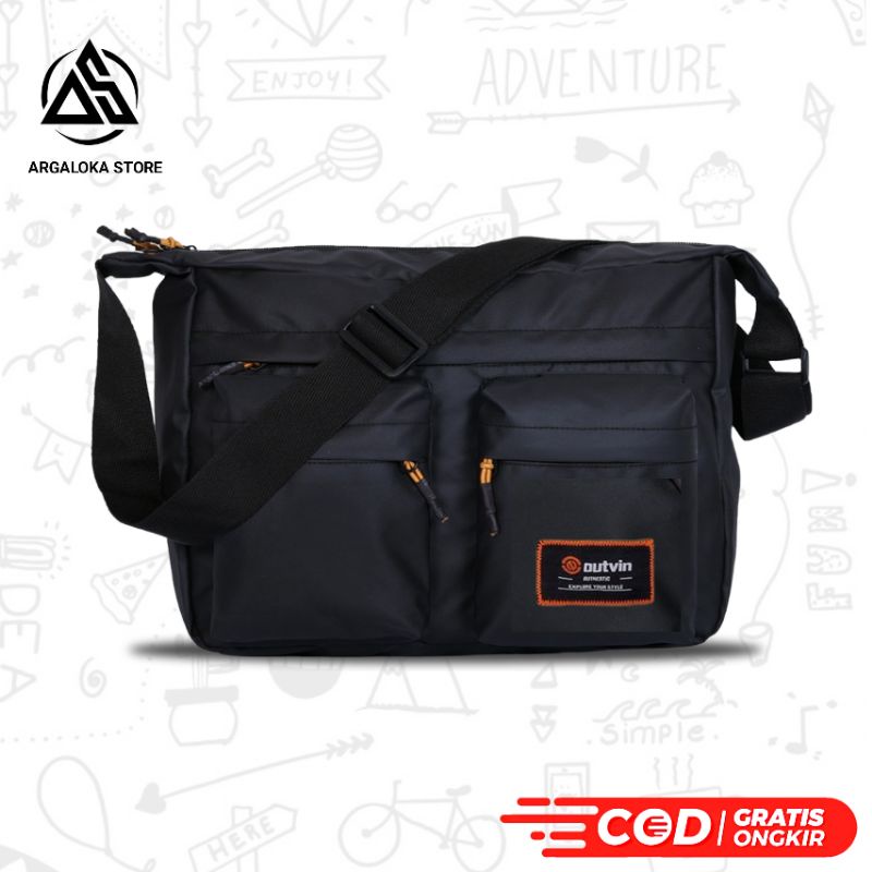 Tas Selempang Slempang Sling Bag Pria Cowok OTVN Casual Kerja Sekolah Traveling Murah Keren Original