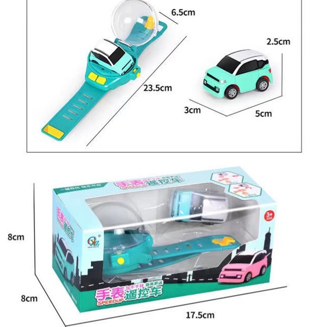 [tma]Mainan Mobil Remote Mini Jam Tangan / Jam Tangan Mobil Remote / Mini Remote Car Watch