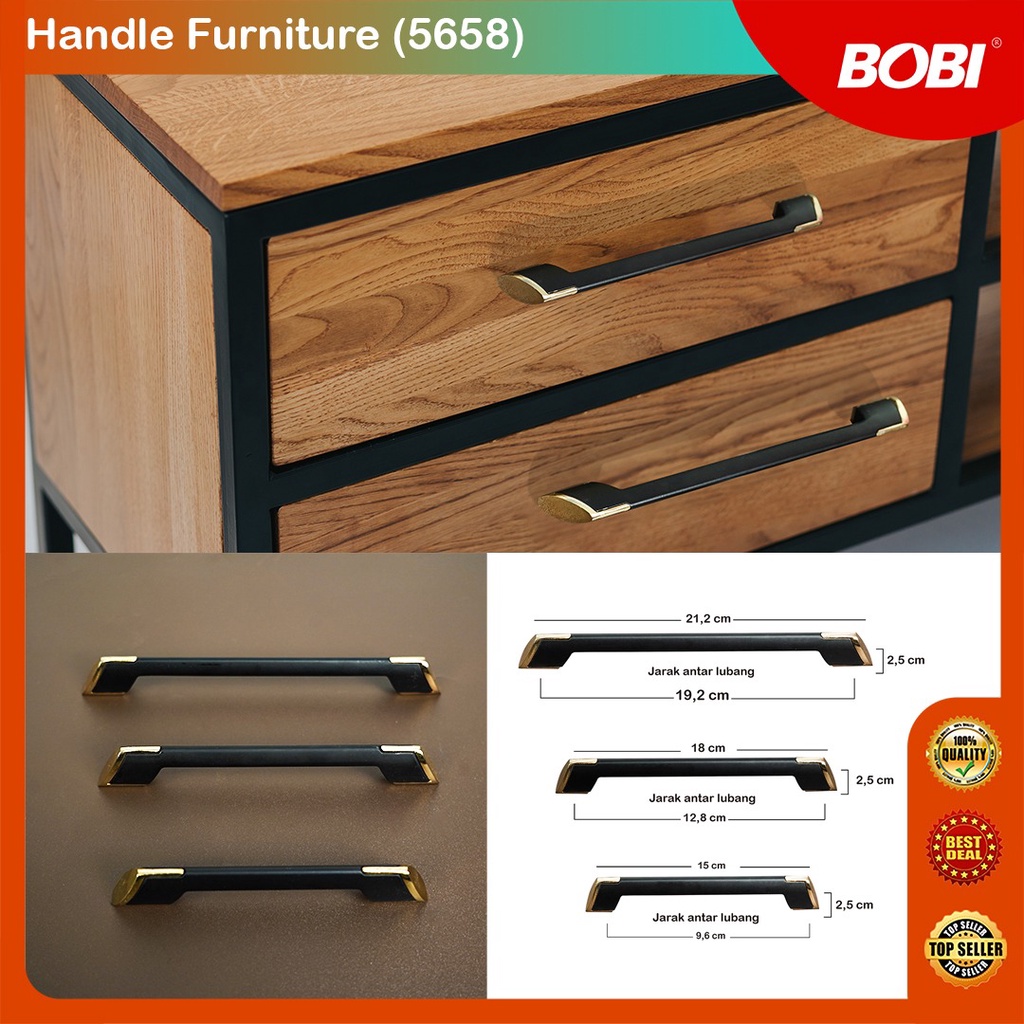 Handle Furniture /  Pegangan Pintu  kode 5658  /  Pegangan Pintu,Laci, Lemari, Furniture Rumah Termurah - Warna Bervariasi