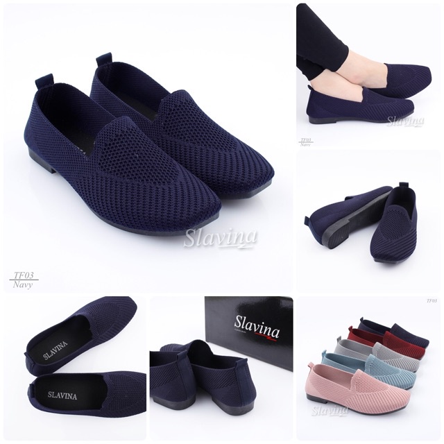 BIG SALE - Ivony Seivona - TF03 Sepatu Slip On Slavina Auliya Flat