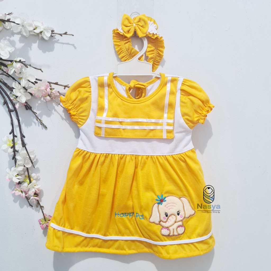 [P-067] Dress Bayi (0-6 bulan) Bayi Perempuan Motif Karakter