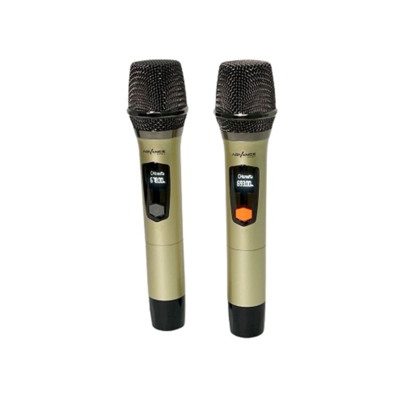 Microphone / Mic Wireless Advance W-1061 UHF Double Isi 2