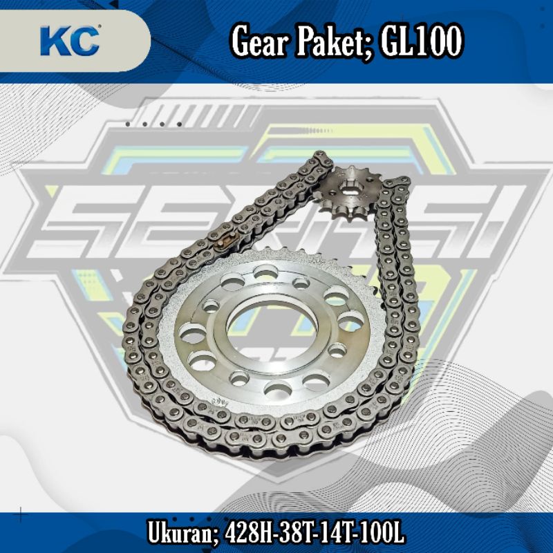 KC GEAR PAKET GL100/GL 100 (428H-38T-14T-100)