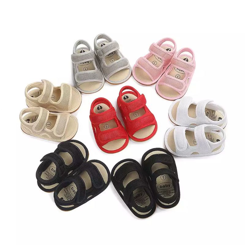 Sandal Anak Bayi Laki Laki Perempuan AERO 0 - 12 Bulan Kekinian / Sandal Baby Cowok Nyaman Terbaru