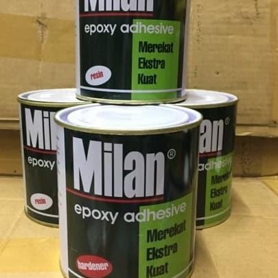 

Lem epoxy Milan resin + hardener 1set isi 2klg (1resin1hardener) @ 1kg