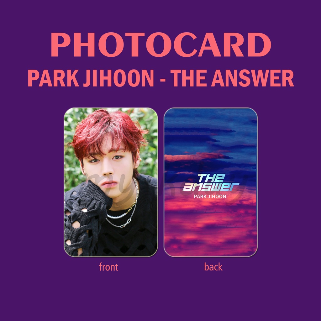 PC-1095, Unofficial Photocard Park Jihoon The Answer 2 sisi