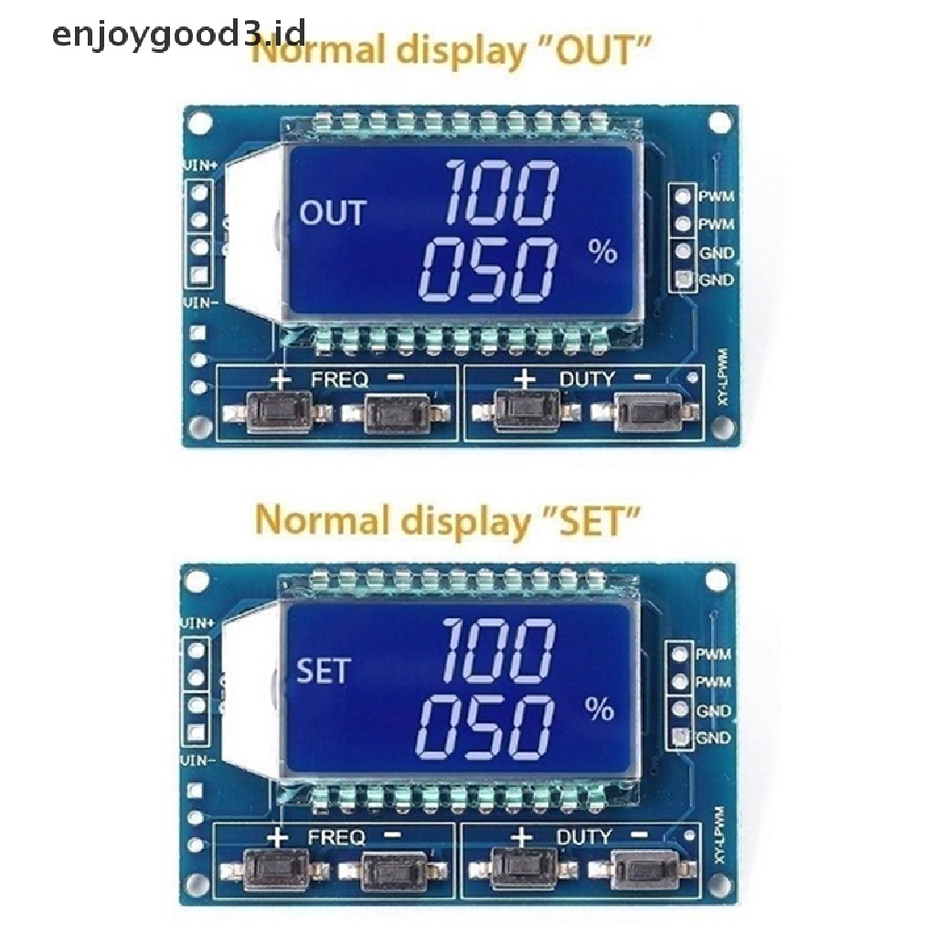 Modul generator Sinyal Frekuensi pulse PWM lcd 3.3V-30V Dapat Disesuaikan