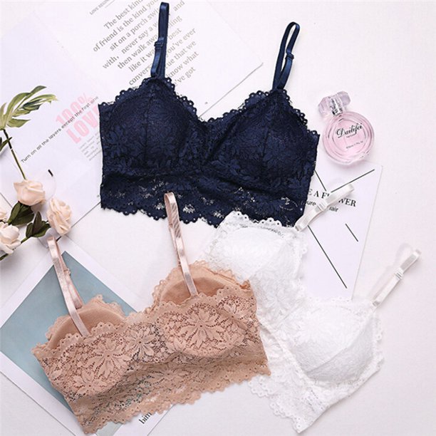 ( GS ) BRA WANITA BRALETTE WOMAN LACE FLORAL CROP TOP PUSH UP BRA UNDERWARE