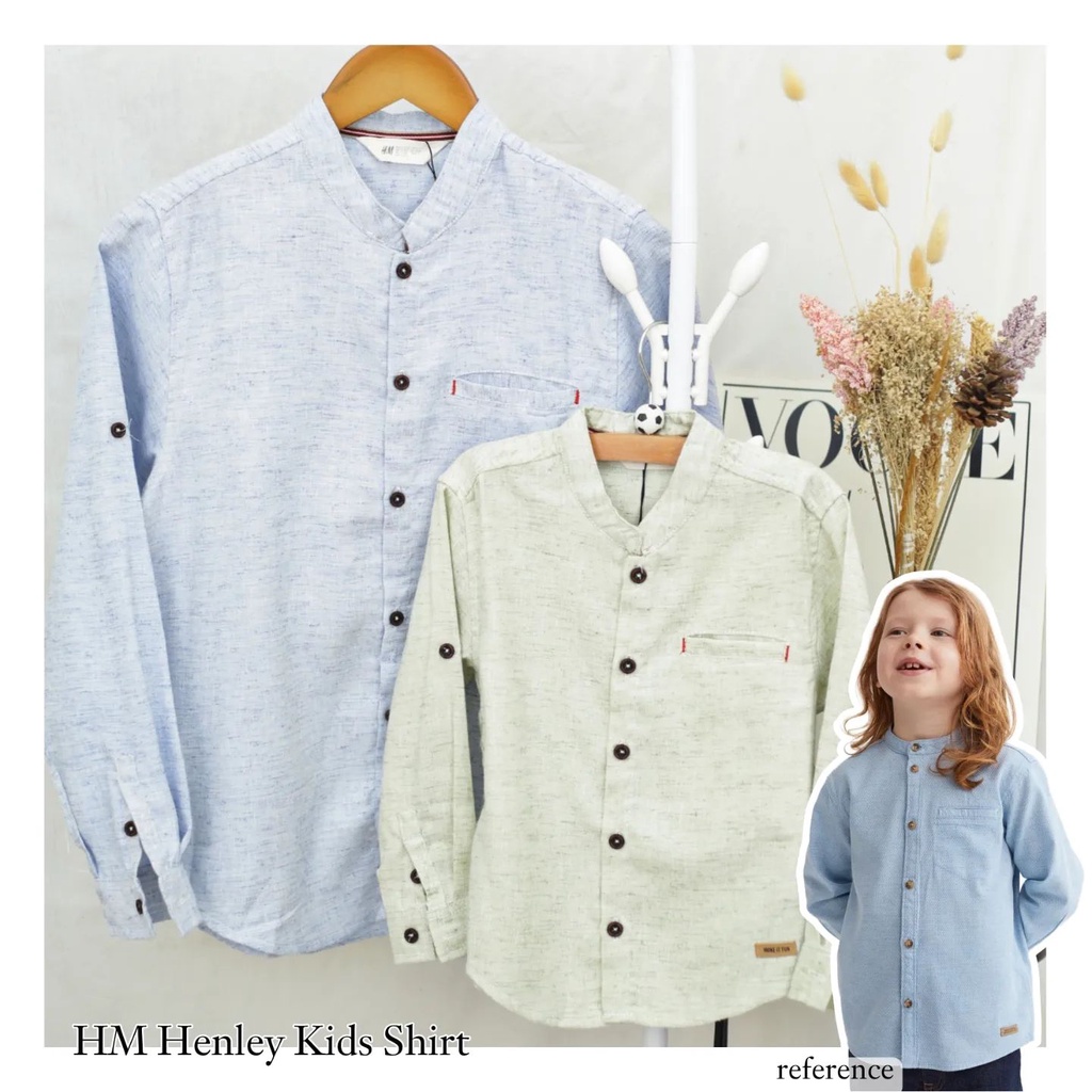 RA225 HM Kids Henley Longsleeve Shirt