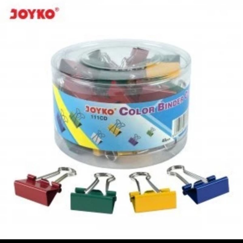 

binder clips.warna.joyko.111CD.penjepit.kertas