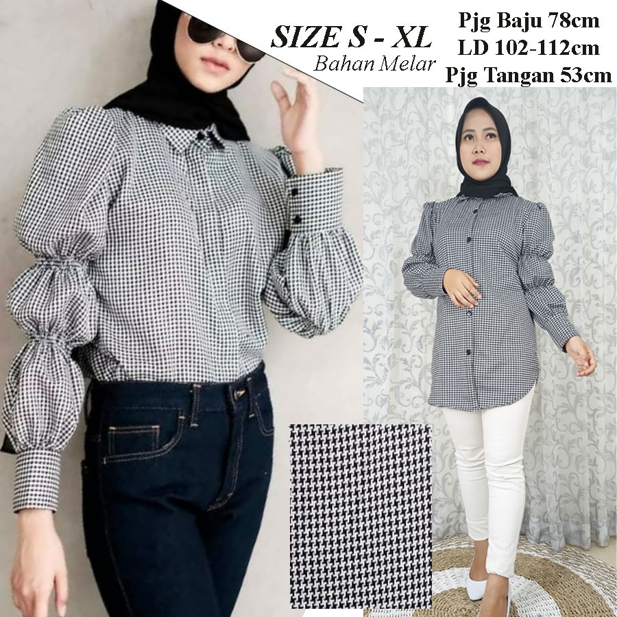 NANA BLOUSE KOTAK BUSUI FRIENDLY CARLINA