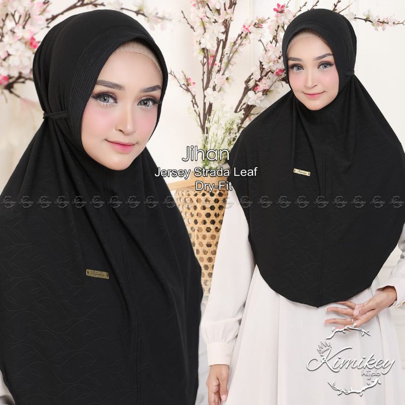 Jihan kimikey bergo pet tali Jersey premium