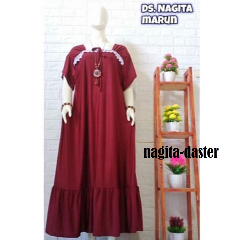 DASTER ARAB  JUMBO  NAGITA daster Jersey  Nagita renda jumbo  ARAB MURAH