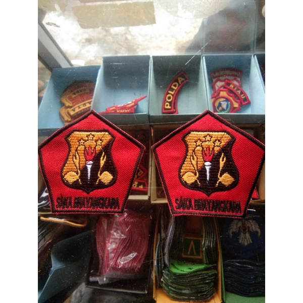 badge saka bhayangkara bordir