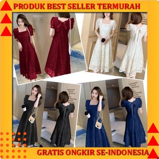 Gaun Natal Fashion Wanita Korea Dress Kondangan Wedding Dress Remaja Jumbo Baju Satin Korean Style K