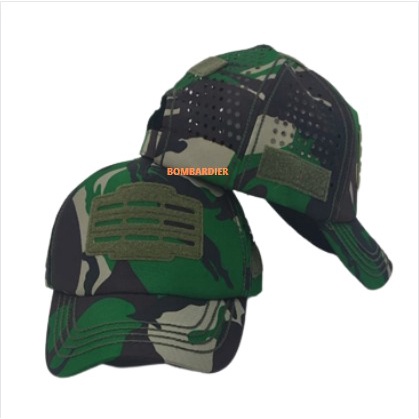 TERLARIS Topi Tactikal | Topi velcro | Topi Army | Topi Ripstop | Topi Velcro Laser Motif Baru