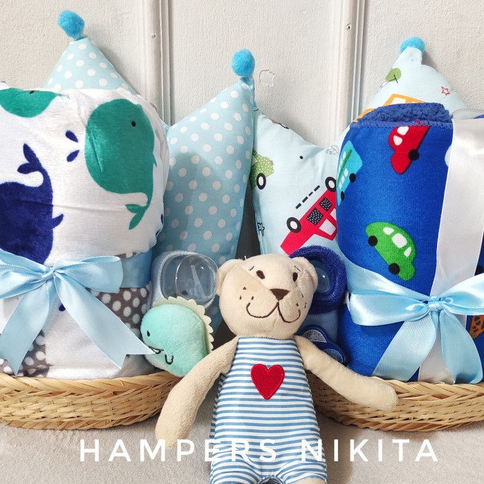 

(COD) Kado lahiran bayi/ Hampers bayi/ Parcel bayi/ Hadiah baby - Biru Muda