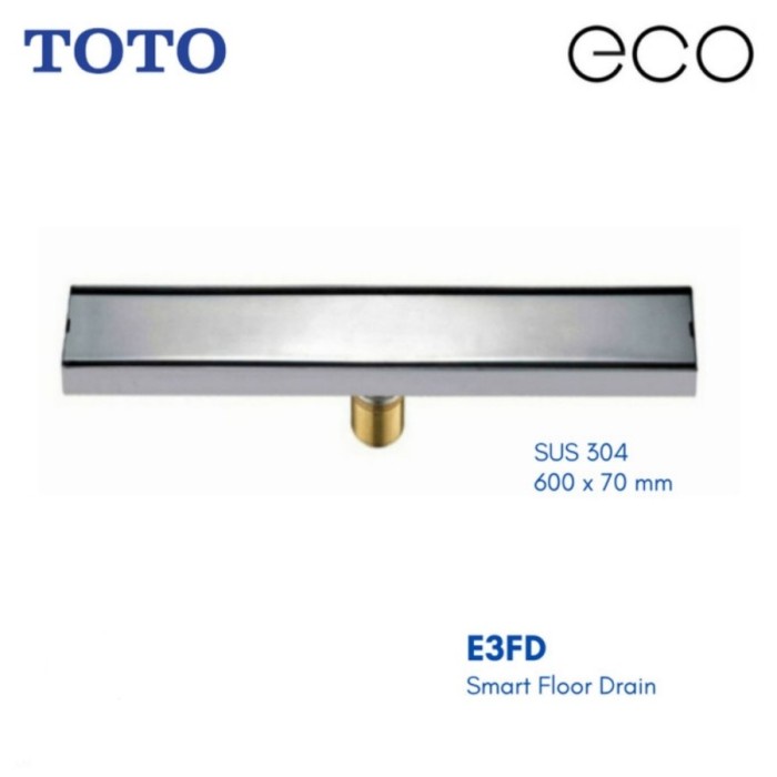 Saringan Toto Eco Smart Floor Drain E3Fd Saringangot Panjang 60 Cm