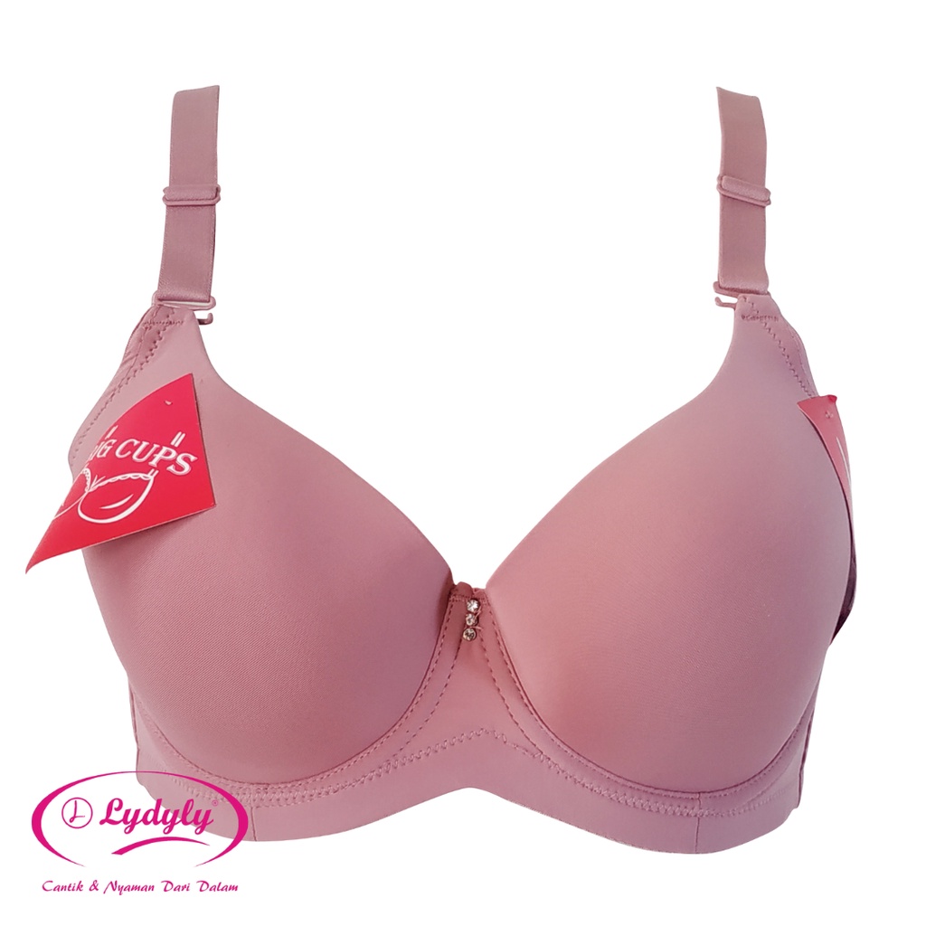 Bra Jumbo Lidily Big Cup Ada Kawat 4 Kaitan | Underwear Wanita BH Big Size DD93288 | Underwear Wanit