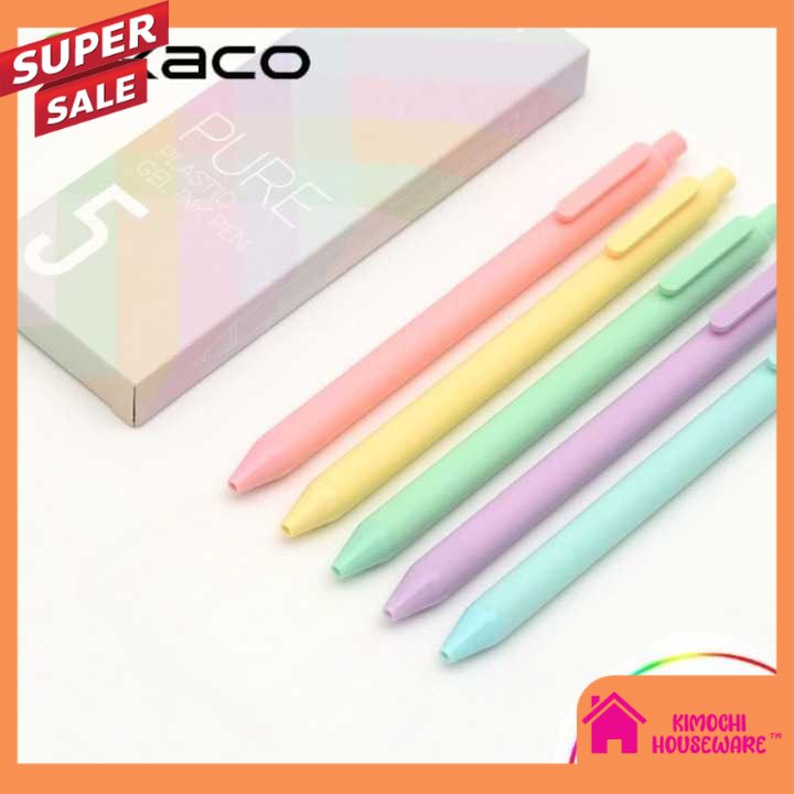 

Macaron Gel Pen Pena Pulpen 0.5mm 5 PCS Warna-warni Premium Quality