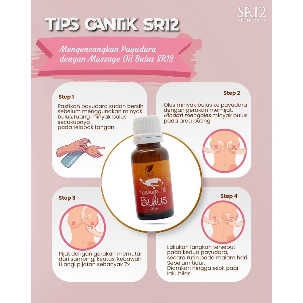 Massage Oil Bulus SR12 / Minyak Bulus SR12 / Minyak Bulus Original 100%