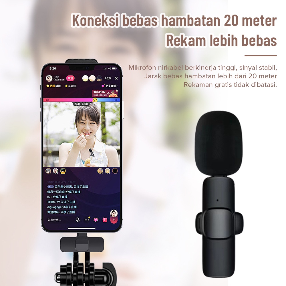 Mic Mini Microphone Wireless Vlog KT-10pro