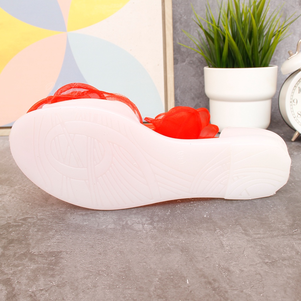 Yodra Octavia Flat Jelly Shoes Import YDR243 Real Pict