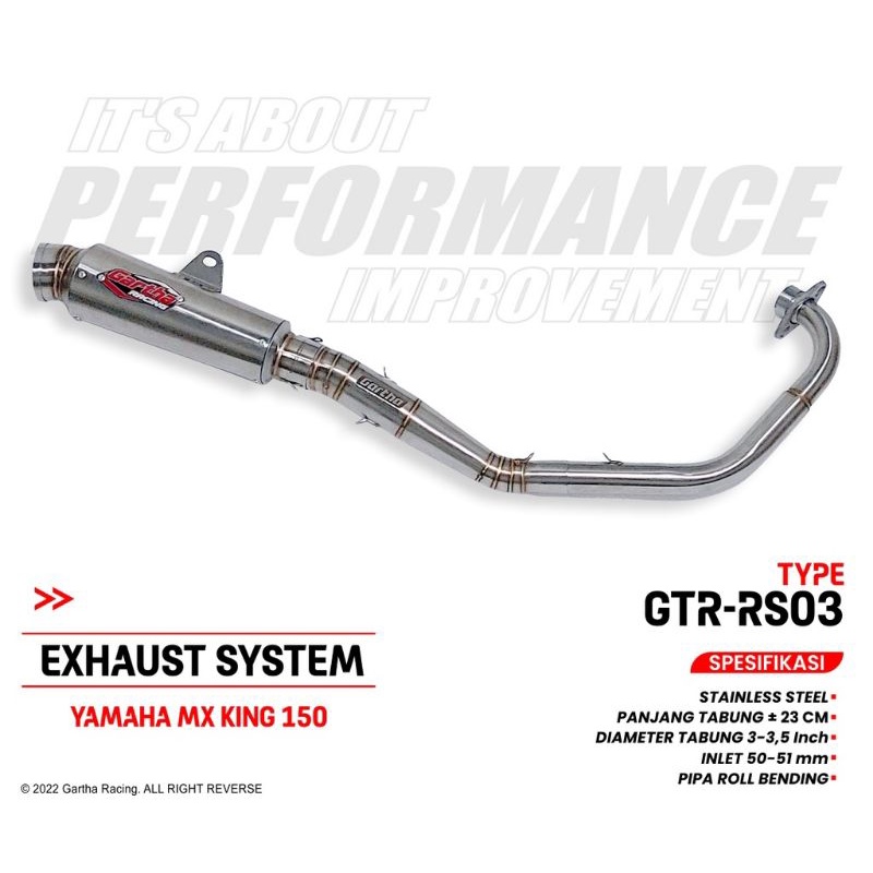 knalpot MX king new jupiter MX exciter Y15Z step standar