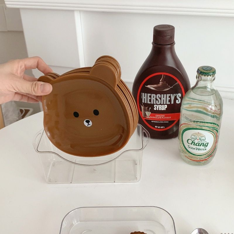 lovme❤️ Piring Beruang coklat PP Food Grade