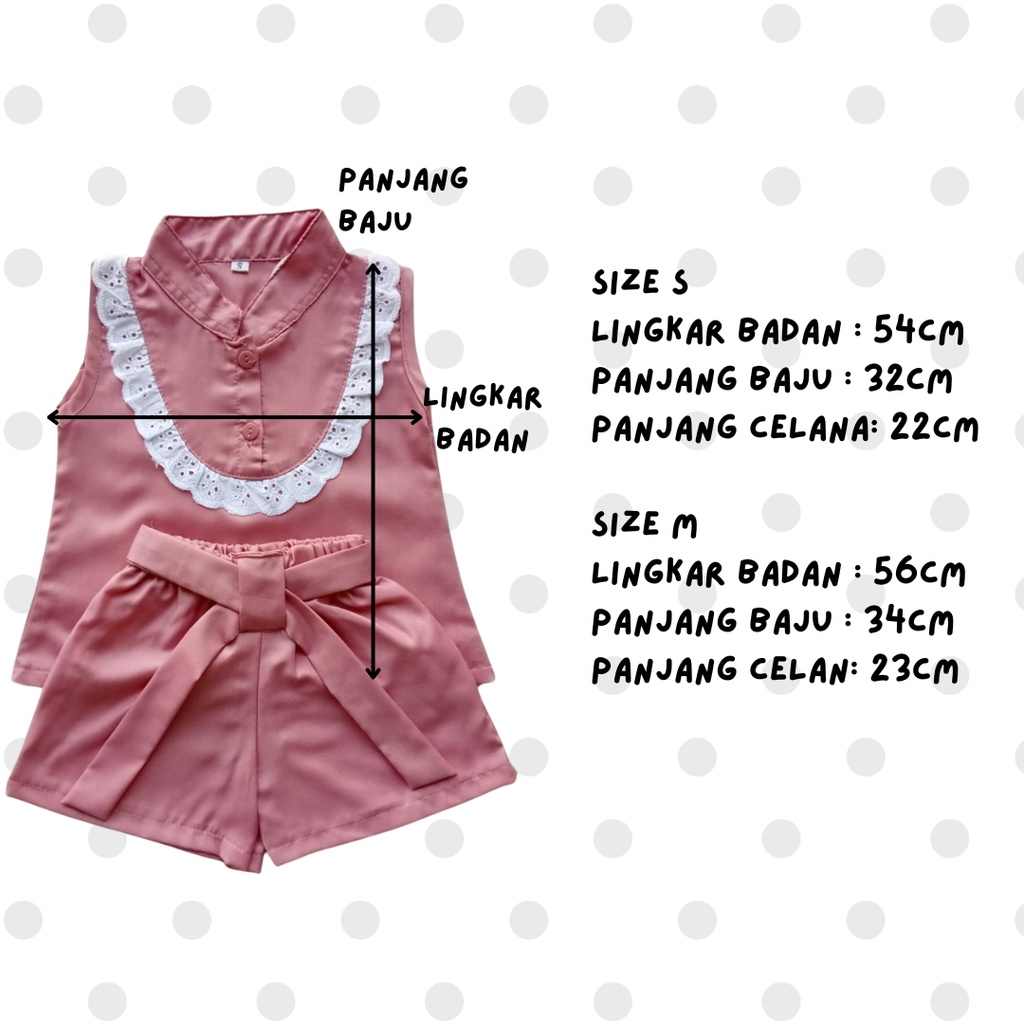 ALIYA SET setelan anak perempuan 1 2 3 tahun setelan fashion baby fahsion baju anak perempuan balita