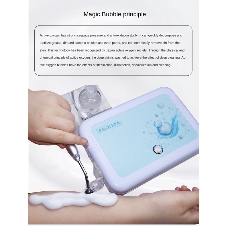 Bubble foam SNOW WHITE maker spa face mesin pembuat busa sabun cleanser pembersih pori pori prosesn deep cleanser