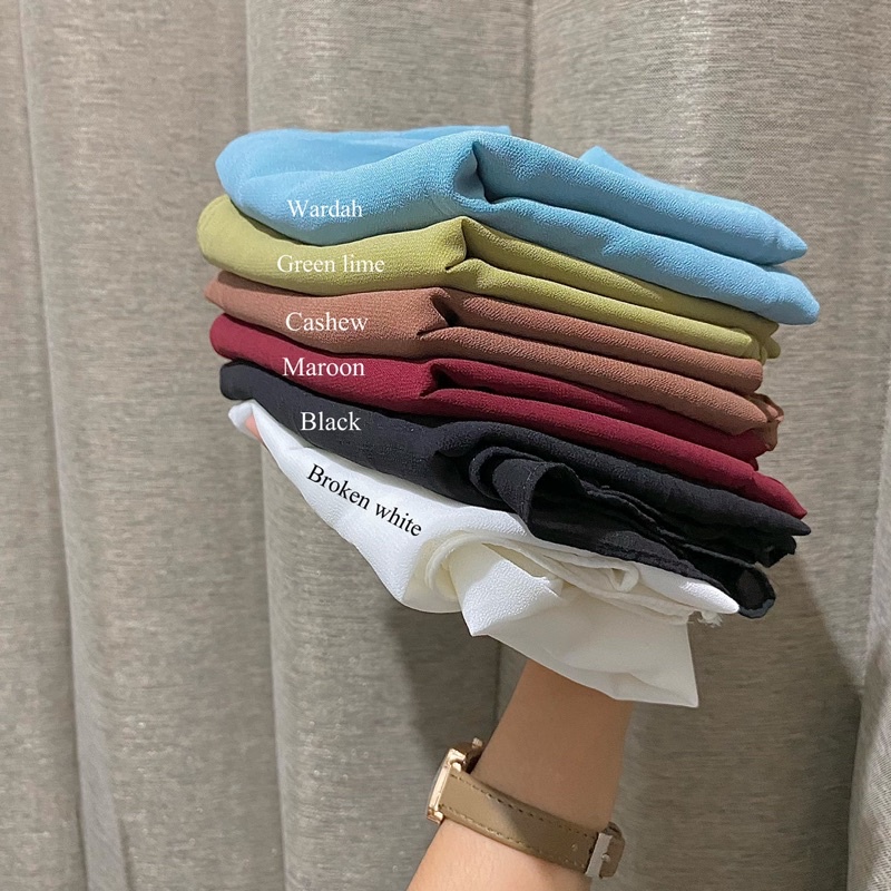 Pashmina Oval Belakang // Pashmina Ceruty Babydoll