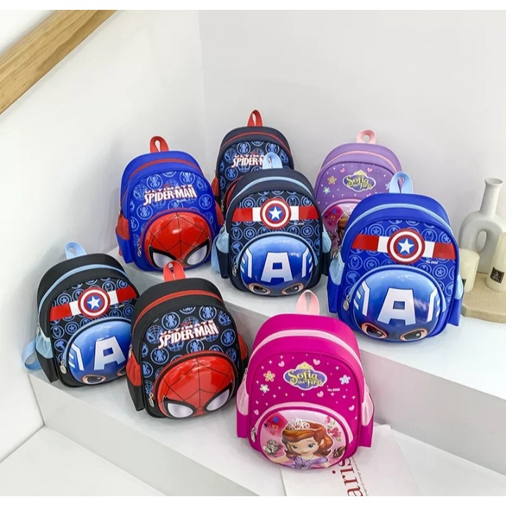 GGS TAS RANSEL ANAK KARAKTER TAS ANAK SEKOLAH KARAKTER FASHION GAYA ALA ANAK KOREAN STYLE KRAKTER SUPER  HERO