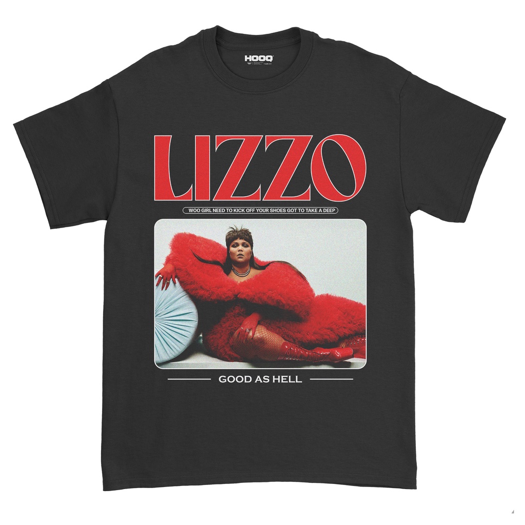 KAOS LIZZO - AS HELL / BAJU SINGER LIZZO / T-SHIRT SINGER LIZZO / SINGER LIZZO