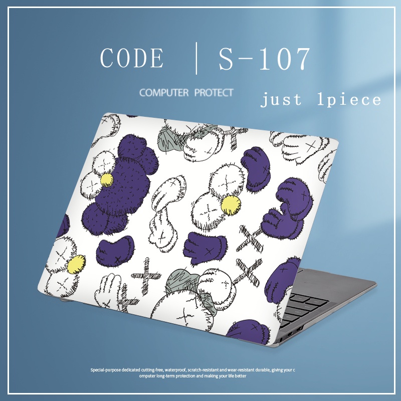 1pc Universal Menyesuaikan Stiker Laptop Universal Penutup Kulit Transparan Untuk Ukuran Apapun Huawei MagicBook X15 Cinnamoroll Laptop Case Film Universal Pelindung Film Sesame Transparan