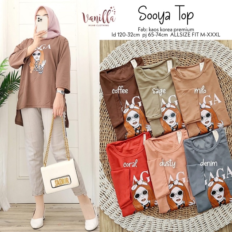 SOOYA TOP / BLOUSE WANITA OVERSIZE / ORI BY VANILLA
