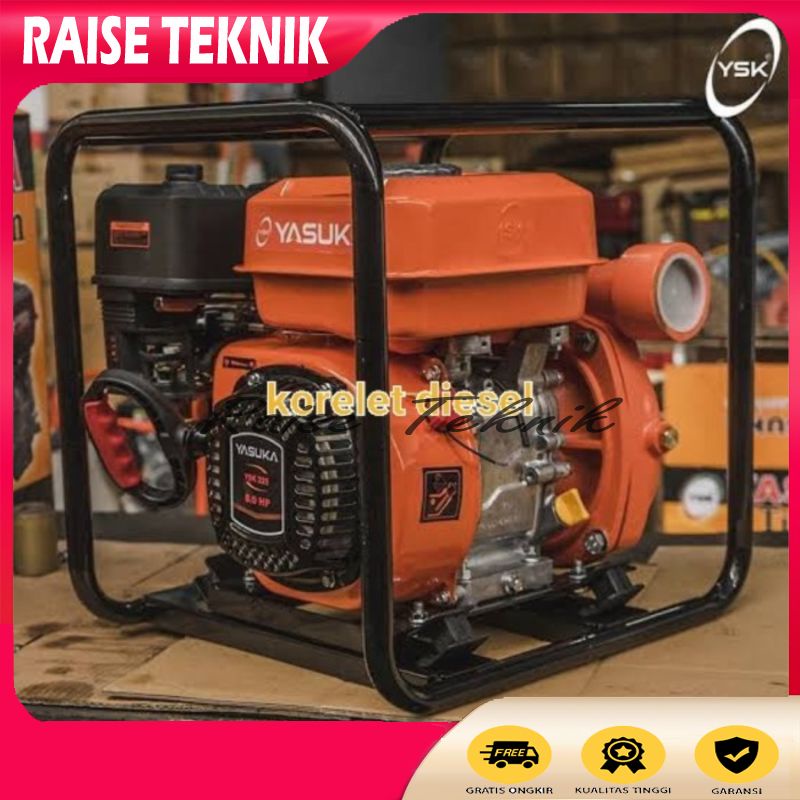 MESIN POMPA AIR IRON YASUKA YPP20 POMPA PEMADAM TEKANAN TINGGI