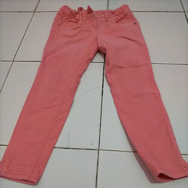 preloved celana panjang Tom tailor anak warna peach terang