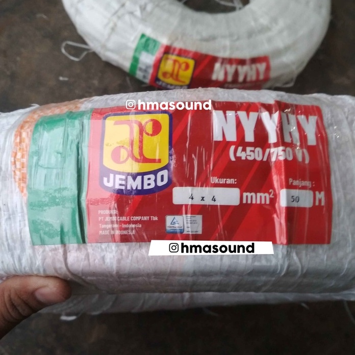 Kabel Listrik Serabut Jembo NYYHY 4x4 4 x 4 mm 1roll 50m