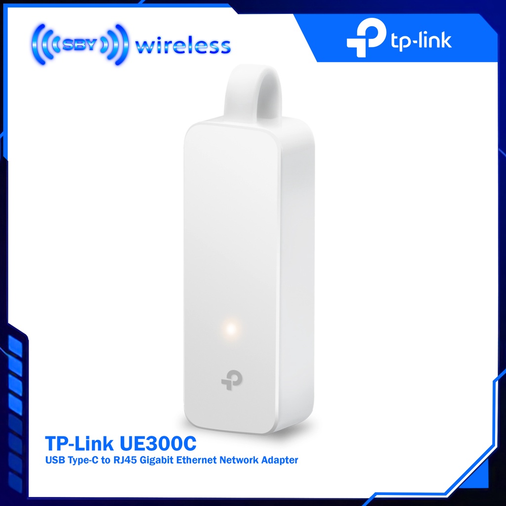 TPLink UE300C,USB Type-C to RJ45 Gigabit Ethernet Network Adapter - TP-Link Media Converter USB Type-C to LAN Gigabit