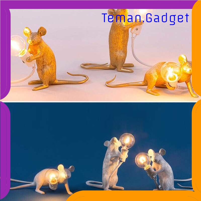 TG-LMP Rojozor Lampu Baca LED Modern Resin Mouse Nordic Lamp E12 4W - RJ01