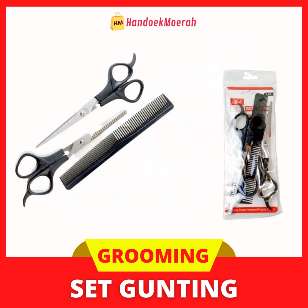 Gunting Grooming SET / Gunting Sisir Bulu Kucing