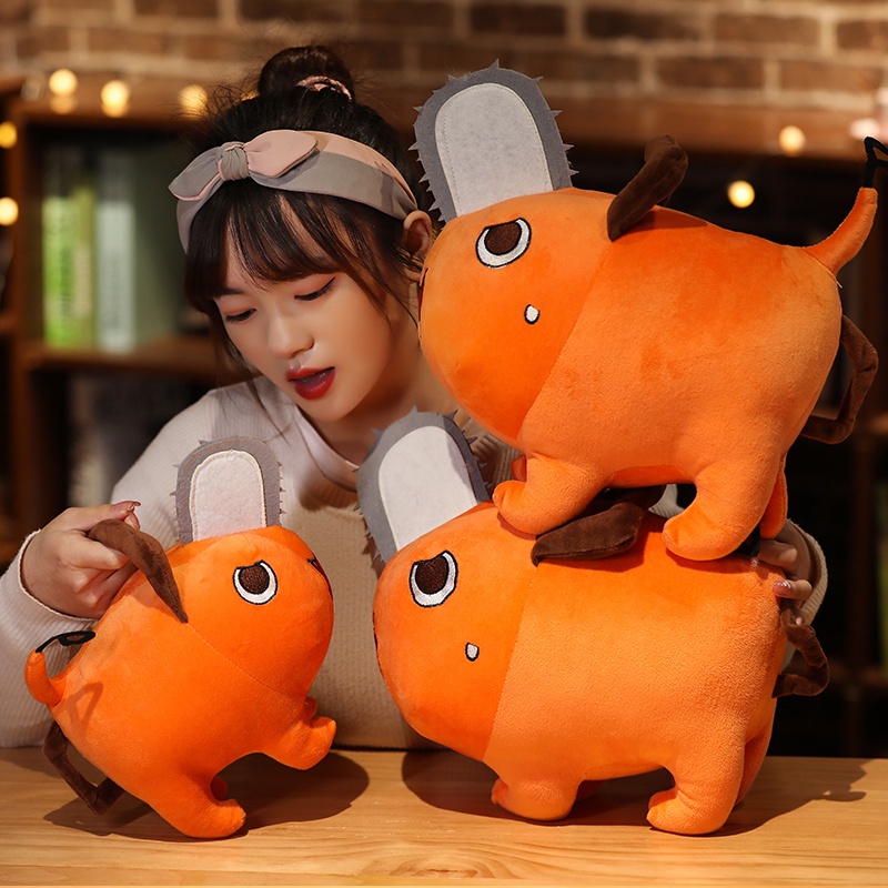 Mainan Boneka Plush Bentuk Anjing Pochita Saw Man Ukuran 25 / 40cm Untuk Hadiah Anak