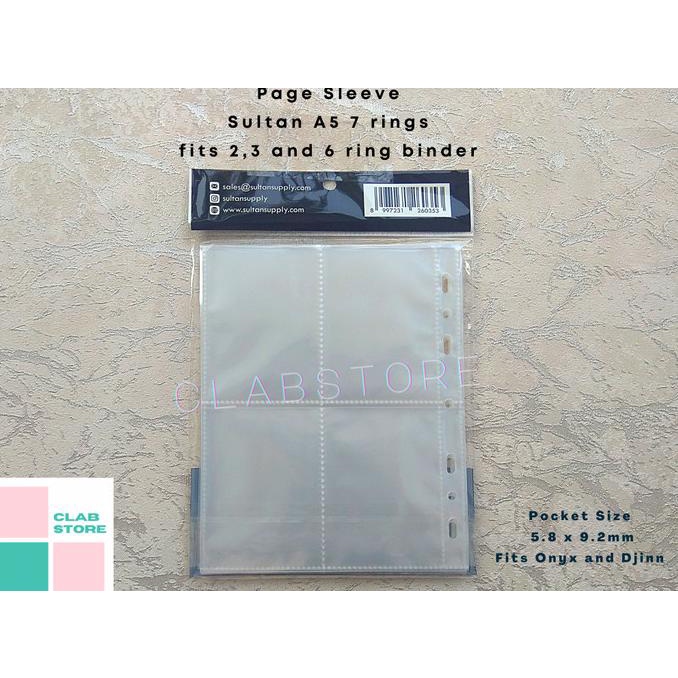 

Sultan A5 4P 8P Page Binder 4 Pocket Ring Album Kpop Sleeve Binder