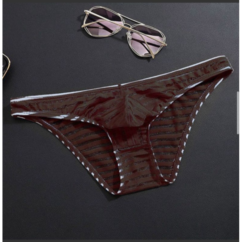 Celana Dalam Pria motif garis transparant pakaian dalam