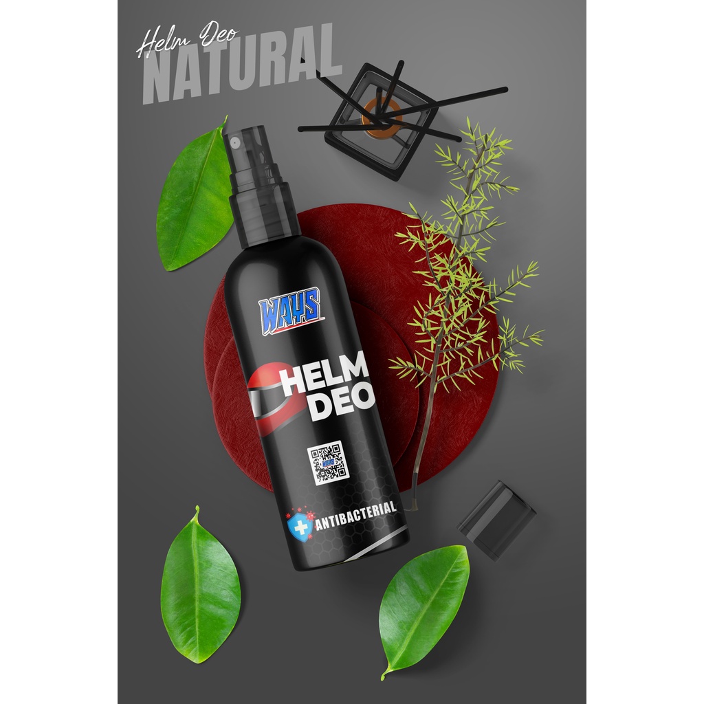 WAYS Helm Deo Natural Spray Disinfektan Pengharum Parfum Helm Motor - 75ml