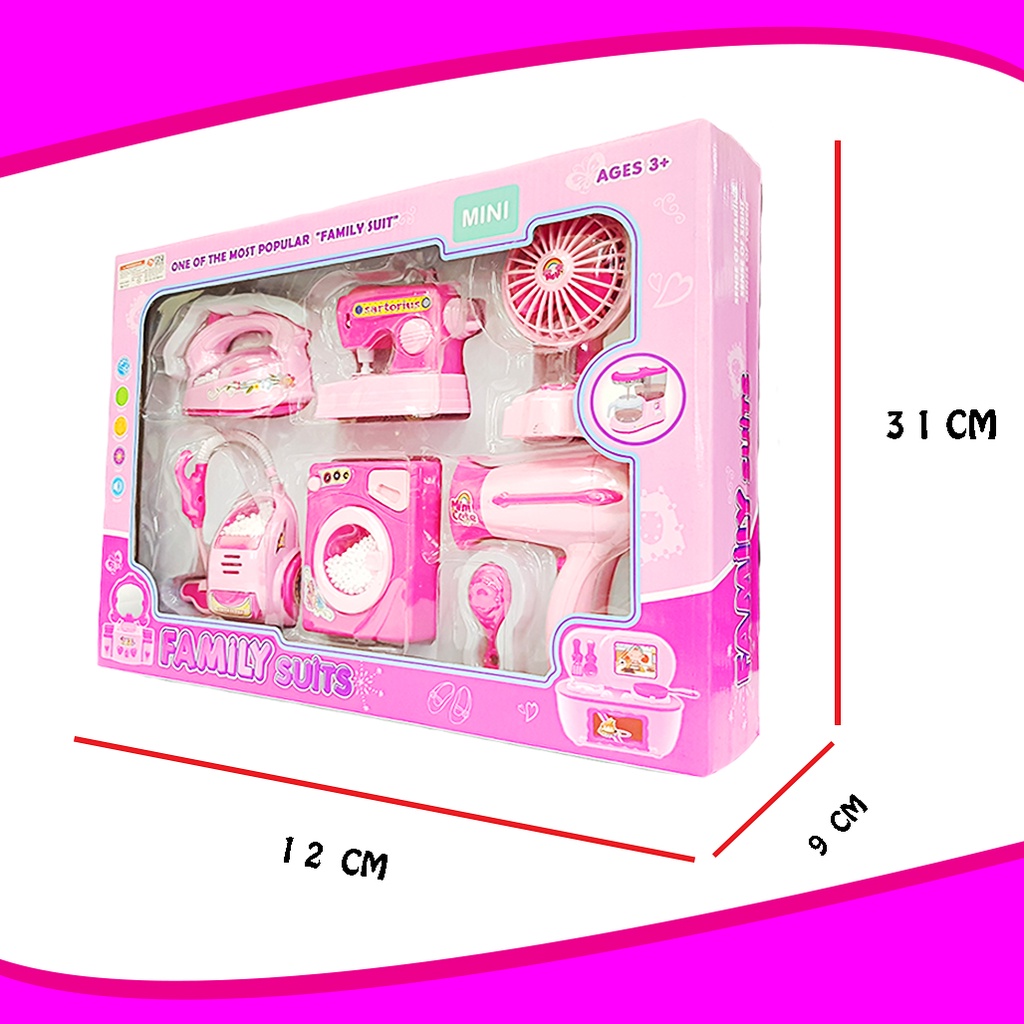 Sekawantoys Mainan Anak Peralatan Alat  Rumah Tangga / Family Suits Set TERMURAH!! (ZM3602)