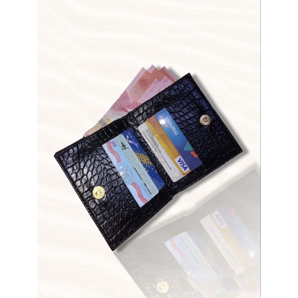 Dompet Lipat Wanita Card Holder Resseleting