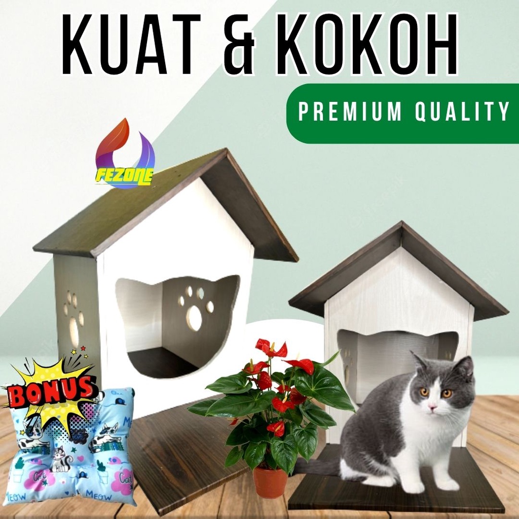 Kandang Rumah Anjing Kandang Kucing Tempat Tidur Anjing Tempat Tidur Kucing Pets Fezone